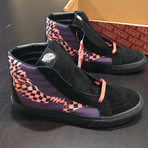 Vans Sk8-Hi Reissue Warp Black Paprika Reflective - Picture 2 of 8